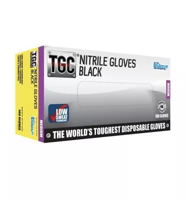 TGC BLACK Nitrile Disposable Gloves • $32