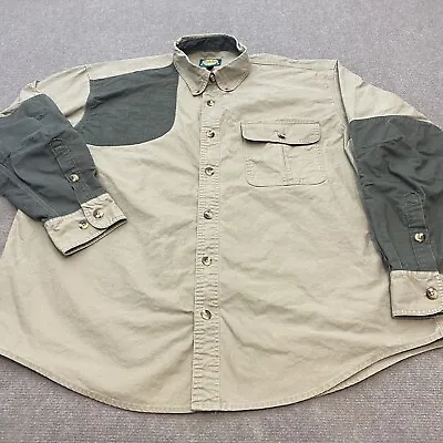 Cabelas Shirt Mens Extra Large Cotton Canvas Hunting Shooting Safari Duck Adult • $19.95