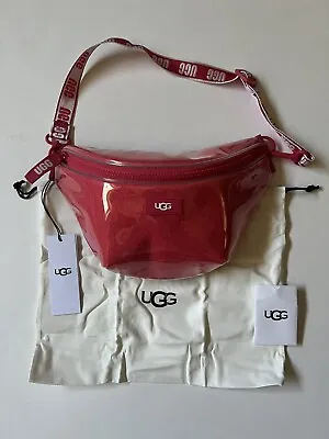 UGG Nasha Belt Bag Clear Red Crossbody/Fanny Pack/Purse NWT • $79
