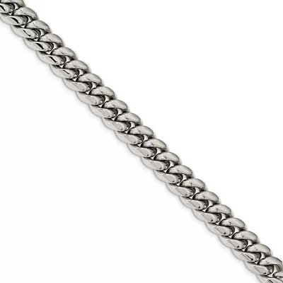 Men's 12mm Stainless Steel Polished Curb Chain Necklace 24 Inch • $104.98