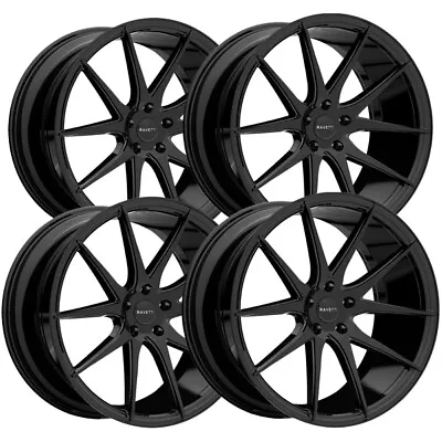 (Set Of 4) Ravetti M11 20x8.5 5x4.5  +38mm Gloss Black Wheels Rims 20  Inch • $888