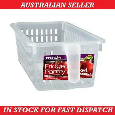 $12.99 • Buy Fridge Organizer Shelf Rack Fruit Jar Storage Basket Pantry Can Container AU