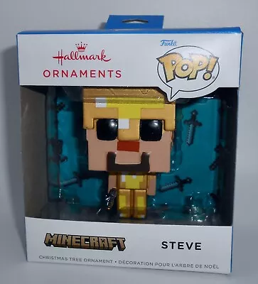 Hallmark Christmas Ornament 2022 STEVE Minecraft FUNKO POP  Video Game H40 • $14.40