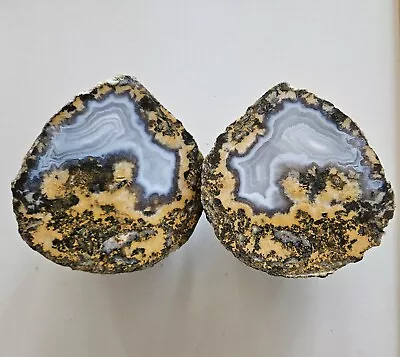 Geode Nodule Halves Chihuahua Mexico 10 Cm Weight 1251 Grams • $35