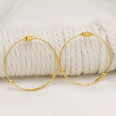 22k Yellow Gold Baby Kada Bangle Best For Your Child Or Baby  Handmade Jewelry • $1066