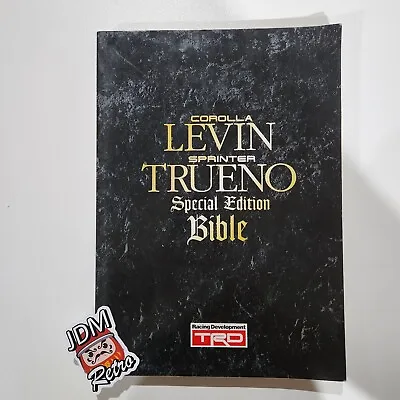 TRD Corolla Levin Sprinter Trueno Special Edition Bible Manual Book＆Parts Ae86 • $265.95