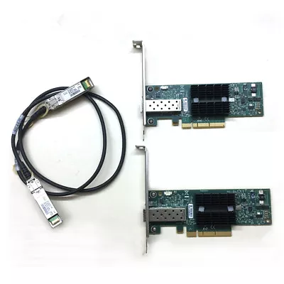 MNPA19-XTR 10GB Network Kit Mellanox ConnectX-2 10Gbe NIC 10GBe 1m SFP+ Cable • $39