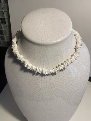 Hawaiian Jewelry Puka Shell Chip Necklace White Surfer Choker From Maui • $15