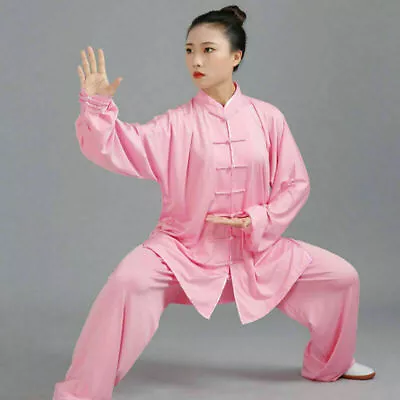 Chinese Tai Chi Kung Fu Uniform Wushu Taiji Suit Martial Milk Silk Uniform Arts • $43.91