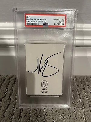 Maria Sharapova Signed Cut PSA Certified Autograph Tennis Auto • $99