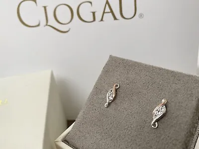 £77.50 • Buy NEW Clogau Past Present Future Trilogy Earrings Sterling Silver Welsh Rose Gold