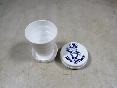 Vintage Original Alka-Seltzer Speedy Collapsible Travel Cup Advertising  • $15