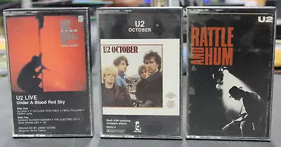 Lot X 3 U2 Cassette Tapes Original Tested & They Work! • $5.99