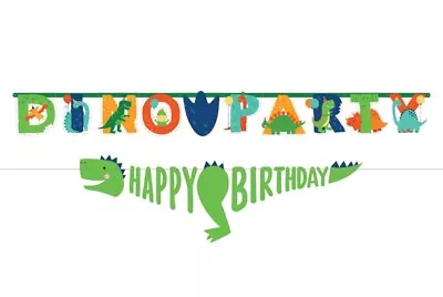 Amscan 122270 - Dino-Mite Dinosaur Party Jumbo Personalised Letter Banner - 2.3m • $5.88