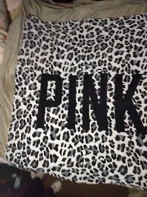 Vintage Victoria's Secret Pink Leopard Stadium Blanket Mint • $95