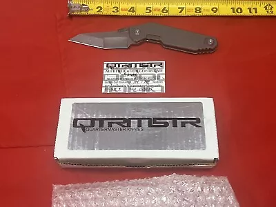 Quartermaster QSE-9 Folding Knife CPM-154 Titanium Handle 114/200 11-20-2015 • $300