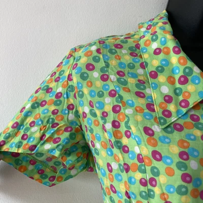 £20 • Buy Vintage Pierre Cardin Size 12 Dress Colourful Bright A-line 60s Holiday Casual