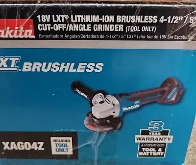 Makita•XAG04Z•18 Volt•Brushless 4-1/2 /5 Cut Off/Angle Grinder•Tool Only•New! • $178.55