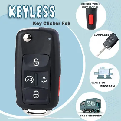 Keyless Entry Remote Key Fob For Volkswagen 561837 202 AAD Replacement CC Eos • $18.66