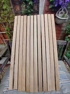 Plained 12 Solid Oak Hardwood Garden Bench Slats/ Not Cast Ironlegs/ Kiln Dried • £98