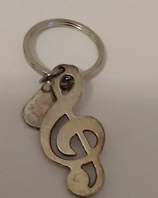 Music Symbol Treble & Thank You Charms Keyring • $9