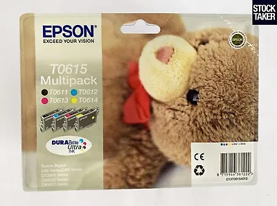 Genuine Epson T0615 Multipack Ink Cartridges Teddy BK/C/M/Y VAT Inc • £22.95