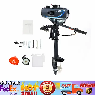 3.5 Hp 2 Stroke Outboard Motor Fishing Boat Engine Water Cooling System Newest • $210