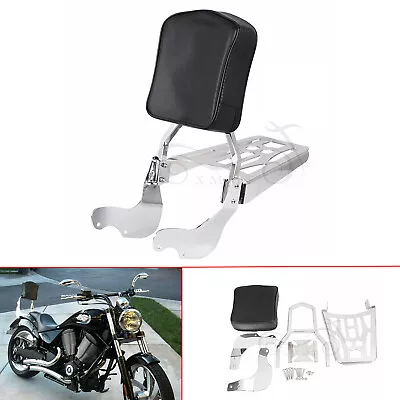 Sissy Bar Backrest Pad Luggage Rack For Victory Boardwalk Kingpin Vegas 8 Ball • $143.98