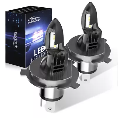 Motorcycle H4 9003 LED Headlight High Low Beam 6500K Bulbs 4000LM All-in-1 • $49.99