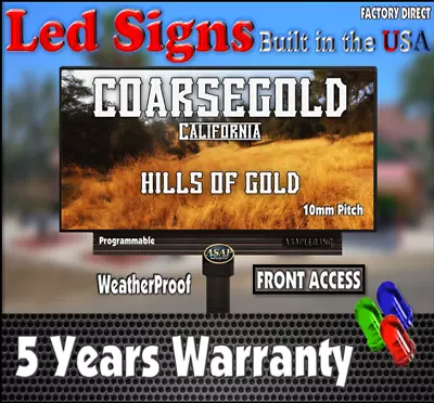 P10 US Made LED Scrolling Sign Billboard Quality Programming 6.5 H X 38  • $445