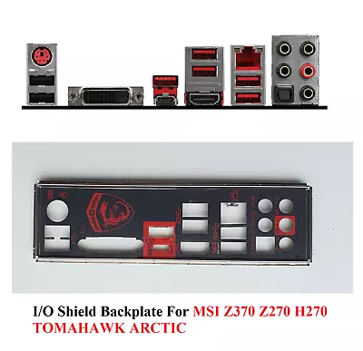 I/O Shield Backplate For MSI Z370 Z270 H270 TOMAHAWK ARCTIC Motherboard IO • £12.15