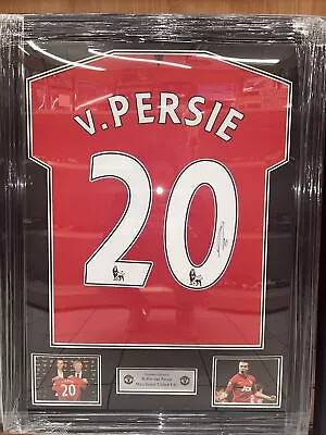 Robin Van Persie Signed Framed Man Utd 13/14 Home Shirt- WITH COA • £350