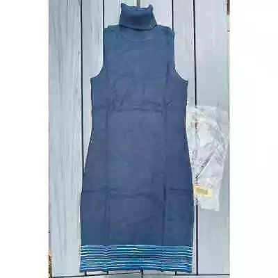 Victoria's Secret Blue Turtleneck Knit Dress SZ XL C100024 • $29