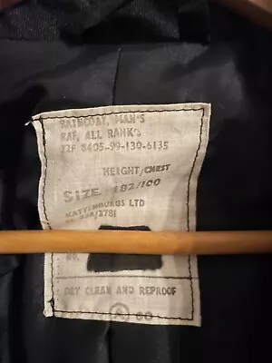 Genuine Royal Air Force RAF Raincoat Man’s RAF All Ranks Good Condition • £59.99