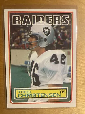 1983 Topps - #298 Todd Christensen (RC)   - Los Angeles Raiders • $1.30
