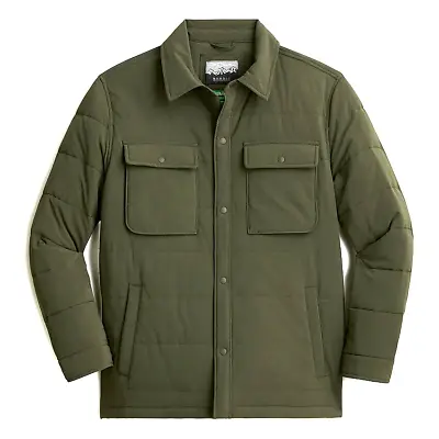 J.Crew Sz XL Mens Eco Nordic Shirt Jacket W/Primaloft Catskill Quilted Coat $198 • $79.99