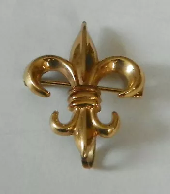 Vintage Carl Art 12K Gold Filled Fleur De Lis Watch Pin Clasp • $25