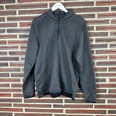 Oakley Pullover Sweatshirt Gray 1/4 Zip Long Sleeve Solid Athletic Casual Mens L • $14.99