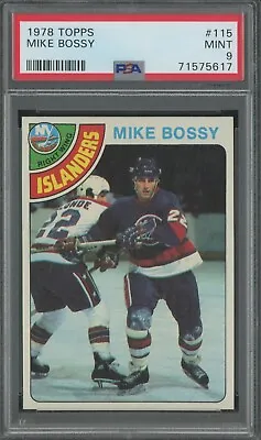 1978 Topps Hockey #115 Mike Bossy New York Islanders RC Rookie PSA 9 MINT • $310.90