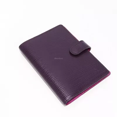 100% Authentic LOUIS VUITTON Agenda PM Cassis Purple Epi Leather Pink Diary • $257.36