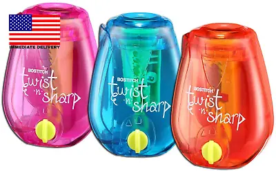 Office Twist-N-Sharp Manual Pencil Sharpener Easy Open Tray Perfect For Kids  • $12.02