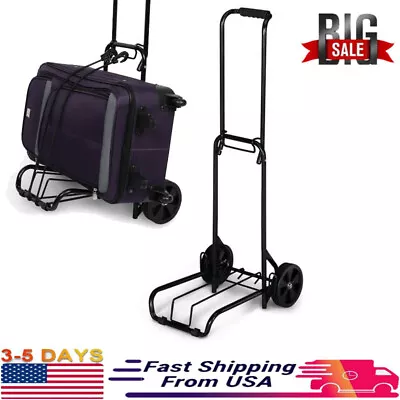 39 X13  Folding Luggage Cart Black Hand Truck Dolly Utility Cart For Moving • $23.62