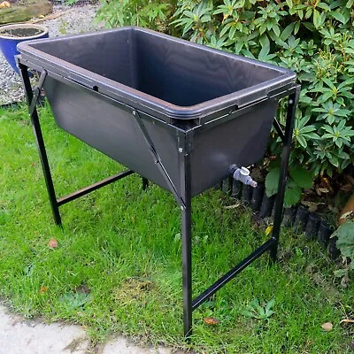 Rigid Metal Outdoor Pet Bath Stand Dog Wash Table Quick Empty Drain & 90L Bath • £68.99