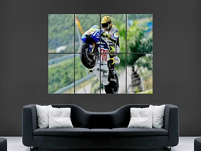 Valentino Rossi Superbikes Champion Wheelie Bike Art Picture Print Large  Huge • £18.75