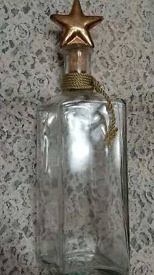 Vintage MOD DEP Clear Glass Bottle Made In Italy MOD DEP Means Mod'ele... • $14.99