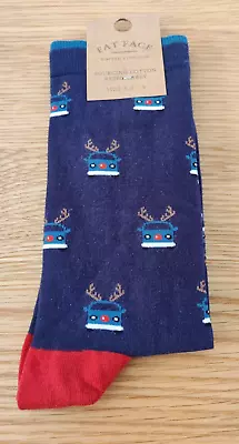 BNWT Mens Fat Face Reindeer Camper Socks Size 6.5-9 • £5.99