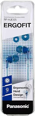 Panasonic RP-HJE125E-A In Ear Wired Earphones With Powerful Sound Blue • £9.41