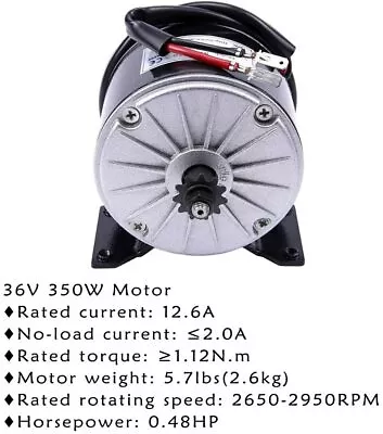 36v 350w Brush Motor For Electric Bicycle ATV Scooter  Razor E300 MX350 MX400   • $69.08