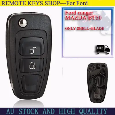 $14.95 • Buy 2 B- To Suit For 2011-2015 Ford Ranger PX1 MAZDA BT50 REMOTE FLIP KEY SHELL/Case