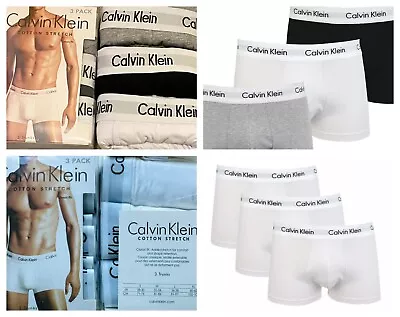 Calvin Klein Men's Underwear Boxer Shorts CK Trunks All Sizes Pack Of 3 • £16.99